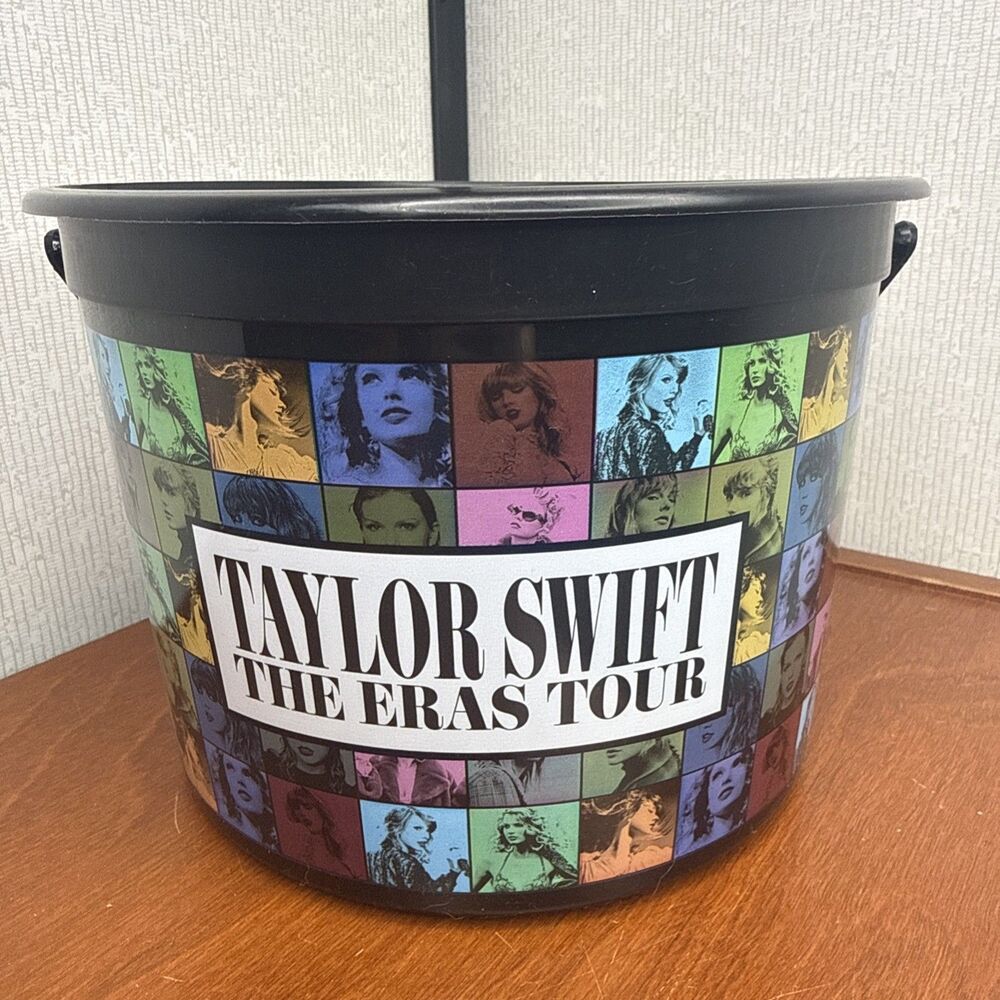 Taylor Swift The Eras Tour Exclusive Popcorn Plastic Bucket 130oz Concert Movie